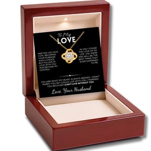 To My Wife - Love Knot Necklace - My Forever Love