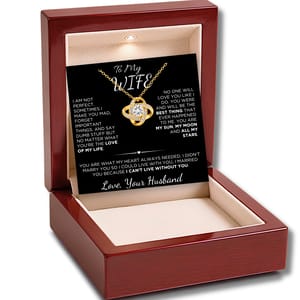 To My Wife - Love Knot Necklace - Love Beyond Words