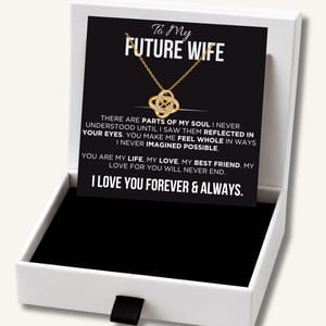 To My Future Wife - Love Knot Necklace - Never Ending Love