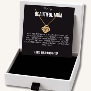 To My Mother - Love Knot Necklace - I Love You Mum
