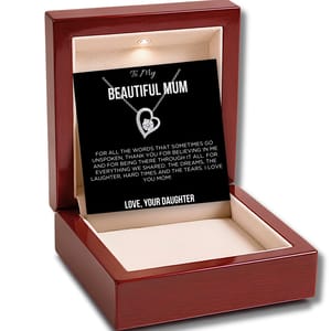 To My Mum - Love Heart Necklace - I Love You Mum