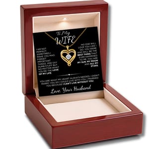 To My Wife - Forever & Always Heart Necklace - Love Beyond Words