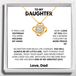 Daughter Necklace From Dad – Proud To Be Your Dad