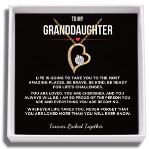 To My Granddaughter - Infinity Heart Necklace