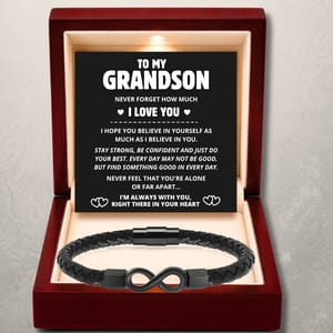 To My Grandson - Infinity Love Bracelet - Always With You