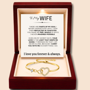 To My Wife - Infinity Heart Bracelet - Always & Forever Love