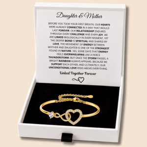 Mother & Daughter - Infinity Heart Bracelet - A Forever Bond