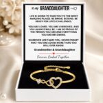 To My Granddaughter – Infinity Heart Bracelet – Never Forget My Love