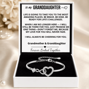 To My Granddaughter – Infinity Heart Bracelet – Carry My Belief With You