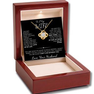 To My Wife - Love Knot Necklace - Love Beyond Words