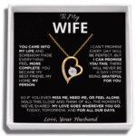 To My Wife - Heart Necklace - Love Beyond Words