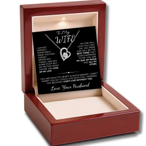 To My Wife - Heart Necklace - Love Beyond Words