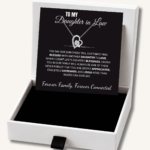 To My Daughter in Law - Love Heart Necklace - Family By Love