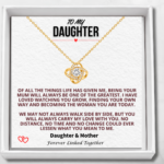 To My Daughter - Love Knot Necklace
