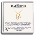 Daughter Necklace from Dad - Proud of My Girl